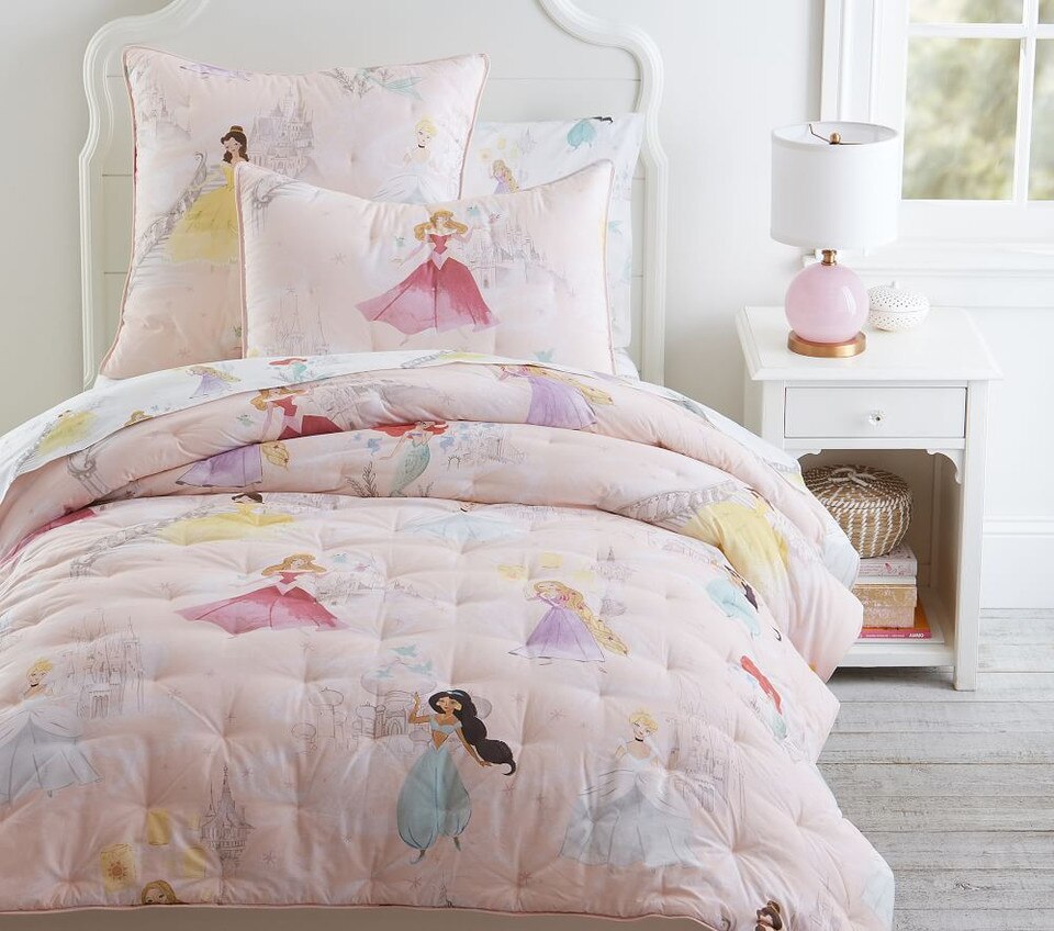 Disney® Princess Castles Comforter & Pillowcases Pottery Barn Kids